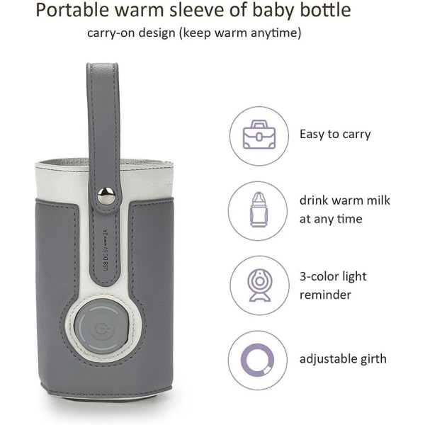 Pullonlämmittimen cover, USB pullonlämmitin, kannettava baby