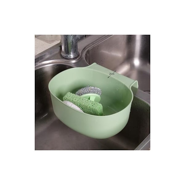 2x soptunna för arbetsbänk - kan hängas - plastbehållare köksavfall 26 x 18 x 9 cm - korgar