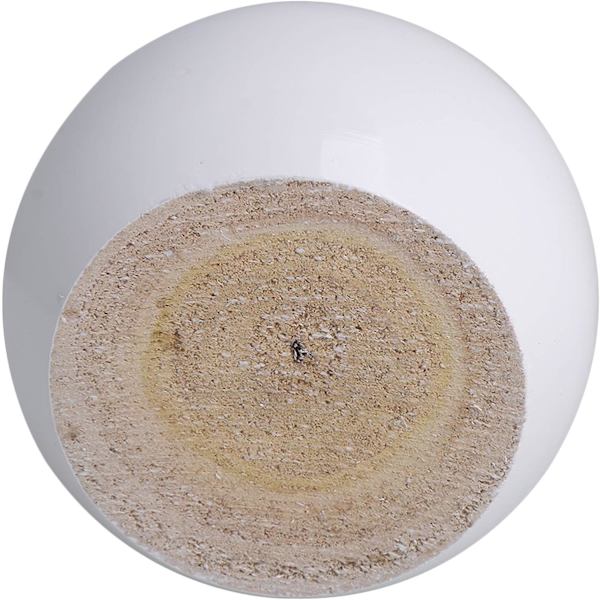 Sats med 4 runda möbelben i vit eukalyptus 8 x 8 x 5 cm Kan bära en vikt på cirka 100 kg