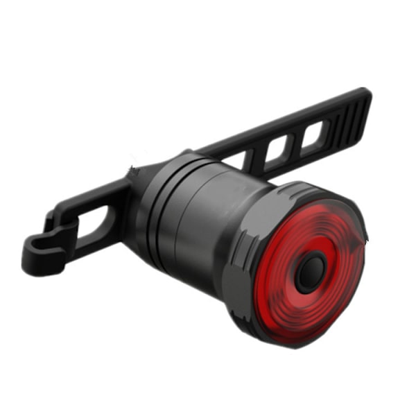 Cykel Baglygte, (Sort) Baglygte til Cykel, Genopladelig Smart Cykel Baglygte Saddelpind Montering Bremsesensor Cykel Baglygte LED Landevejscykel Tilbehør