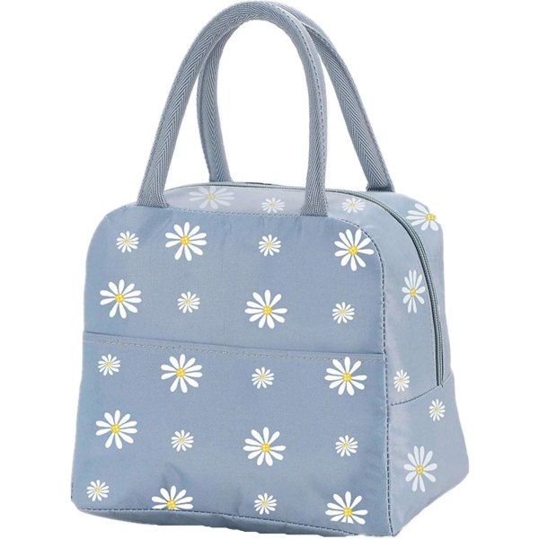 Lunch Bag, Portable Thermal Lunch Bags Cooler Bag Daisy Pattern Lunch Box Organizer Tote Bag for Women Adults Kids Girls Work School Picnic Camping