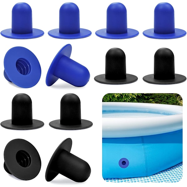 12-pack poolpluggfilterproppar, kompatibel med Intex Bestway, reservdelar för poolväggspluggar, filterproppar för ovanmarkspooler