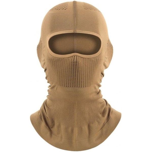 Skimaske Full Face Skjerf Sykling Full Face Dekk Balaclava Vinter Hals Hode Varmer Motorsykkel Fiske Hjelm Linje(brun)