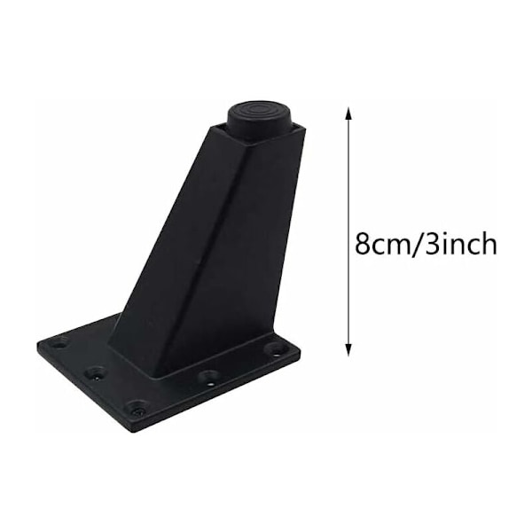 4 Stk Justerbare Føtter Møbelben Kjøkkenben Arbeidsbenk Bar TV Kontorbord Ben, Møbler Møbler Aluminium Legering, For Sofabord Bredder, Eas
