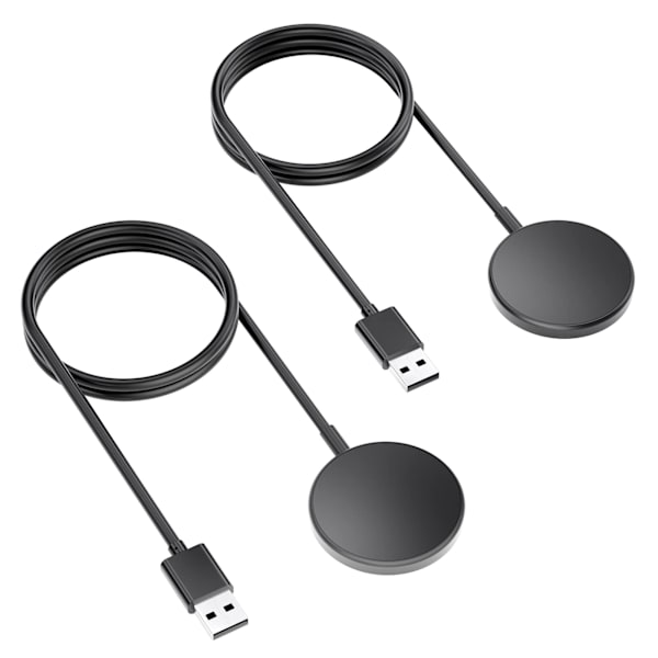 Smart trådløs lading - 2-pakning trådløs ladestasjon, erstatnings-USB-laderkabelholder, for, 3,3 fot