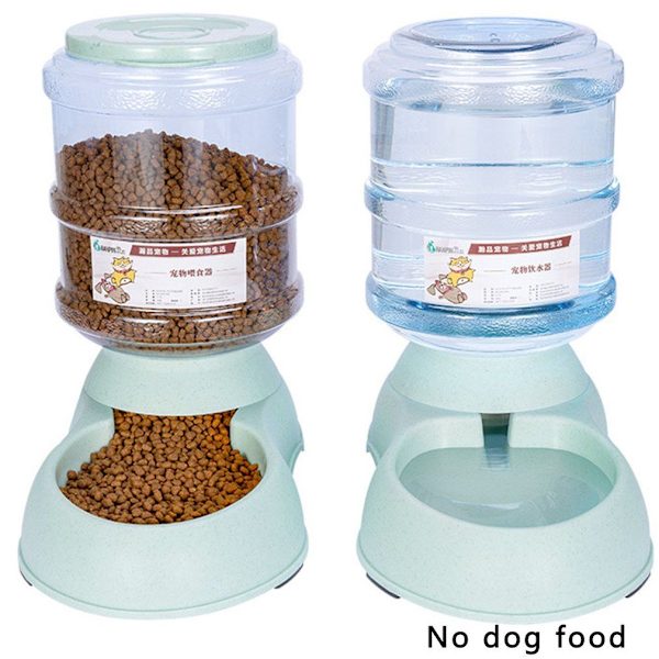 Autopetfeeder Plast Vanddispenser Automatisk Kæledyrsfodring Passer til Katte og Hunde Blå [På Lager]