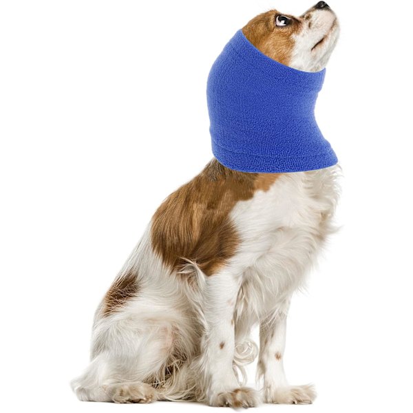 Hund Snood för Hund Hals och Öronvärmare, Hund Snood, Husdjur Hund Öronmuffar för att bära i badet Grooming Regnrock Brusreducering Hjälper Lugn (M)
