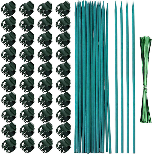Bambu keppi kasvituki, 38 cm, kukka-asetelmiin, tukemaan köynnösvarsia, pystykasvuvarsia, oksien tukitukia, kiinnitystukia