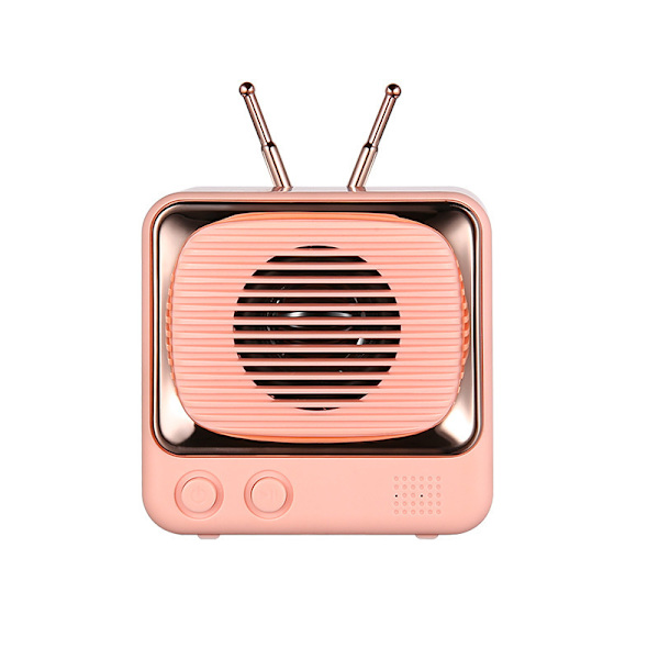 Søt Mini Bærbar Bluetooth-høyttaler (Rosa)