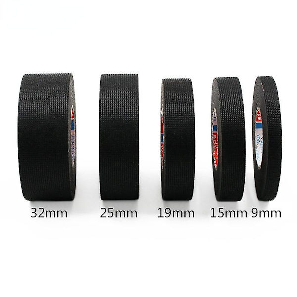Bilkabeltygdukbandsskydd Värmebeständig självhäftande tygband（B25mm*L25M）