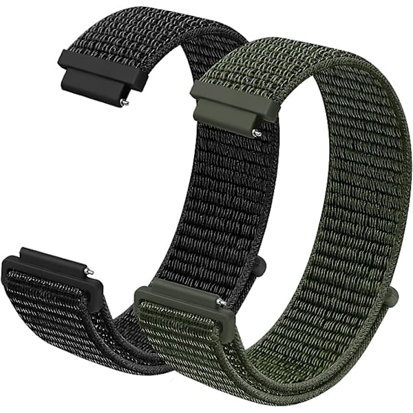 Nylonrem, klockarmband för ersättning, enkelt utbytbara klockarmband för herr- och damklockor, även för smartklockor, barnklocka 16MM mörk
