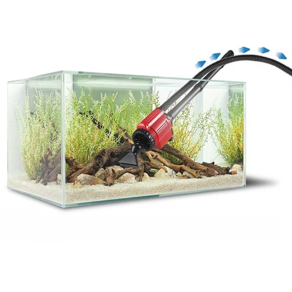 Akvarievattenbytare Elektrisk Akvariepump Fiskavfallsrengörare Sandsugare & Bajsvakuum - RWDivers Akvarietillbehör