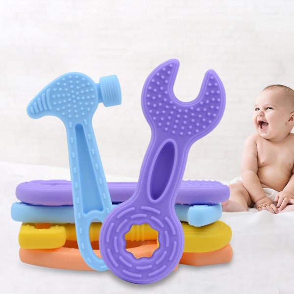 4-pack Bebisnappar Set Silikon Bebis Tuggleksle För Pojkar Flickor Sugbehov