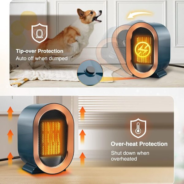 Baderomsvarmevifte fra 1200 watt mini radiator vifte i bærbar keramisk elektrisk varme elektrisk elektrisk stille for huset og sm