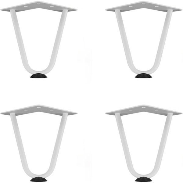100mm-Møbelben 4stk Hårnålsben DIY Bordben