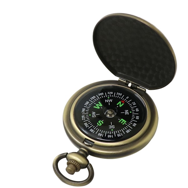Klassisk kompass, Vintage Retro Metall Orientering Gammel Orientering Sink Legering Speider Lomme Navigasjon Overlevelse Vanntett Utendørs Fottur Camping C