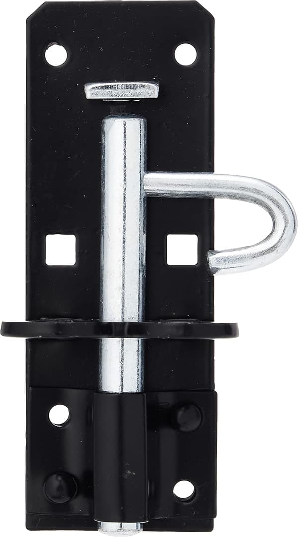 Type 2A Heavy Duty Brenton Bolt Padbolt, 200mm (8 tommer) - Svart