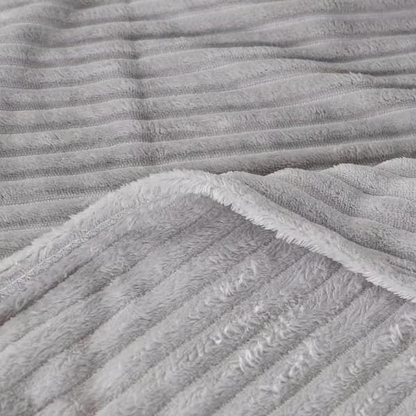 Sofa Teppe - Teppe 150x200 Sofa Kast, Sau Grå Sofa Teppe 2 Personer Myk og Varm