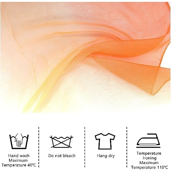 Mjukt färgskiftande damhalsduk 175 * 75 cm | (Orange) - Damhalsduk Lätt, Halsduk Mjuk Lätt Sjal Mode Elegant Damhalsduk Present