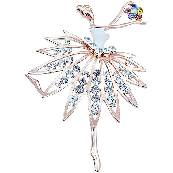 Damernas Julpynt Rhinestone Kristall Julbrosch För Kvinnor Presenter