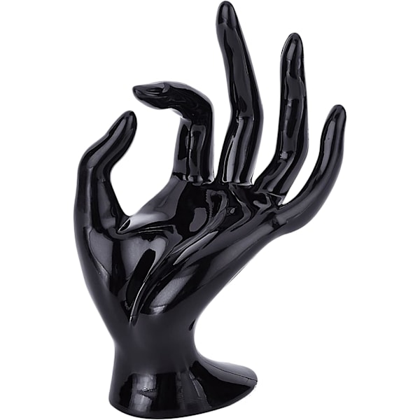 Håndsmykke Display Stativ, Hånd Ring Holder Armbånd Smykker Stativ OK Form Hånd Stativ Smykker Showcase Display til Hjem og Butik, Sort, 1PC