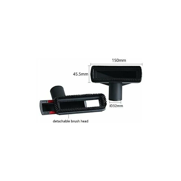 5 imurin lisävarusteen sarja - 32 mm - Puhdistusharja - Litteä imukärki 35 mm - 32 mm letkusovittimella