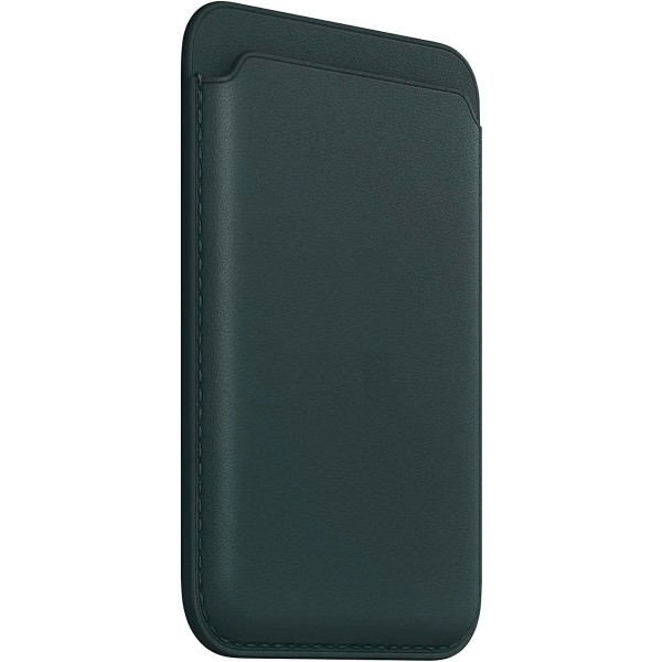 Applen nahkainen korttikotelo MagSafella iPhonelle - Forest Green