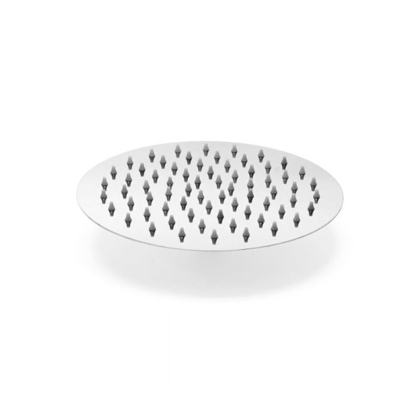 Rund dusjhode 25 cm regndusjhode, 304 rustfritt stål, egnet for bad
