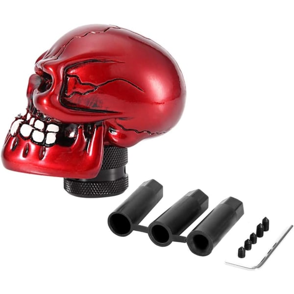 Universal Skull Gear Shift Knop (röd), Universal Car Bone Convers