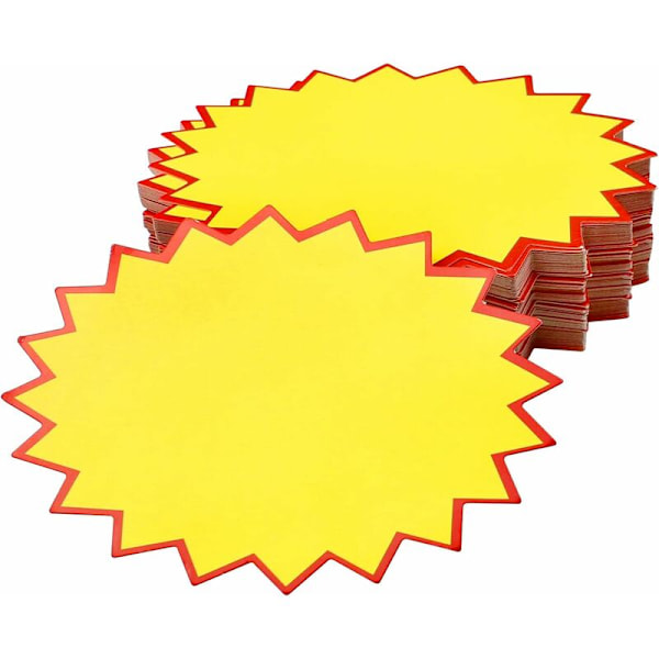 Prislapp för butik i papper 100 stycken 8,1 x 10,9 cm