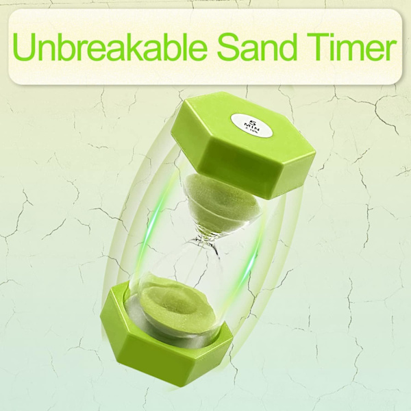 Timeglas Timer Farve Timeglas Køkken Timer, Visuel Hjælpemiddel til Spil, Madlavning og Motion (5 Minutter, Grøn )