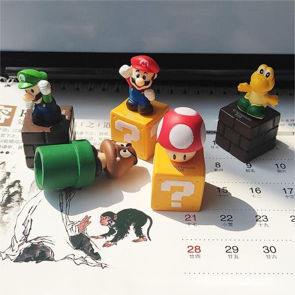 5 søde Super Mario 3D køleskabsmagneter