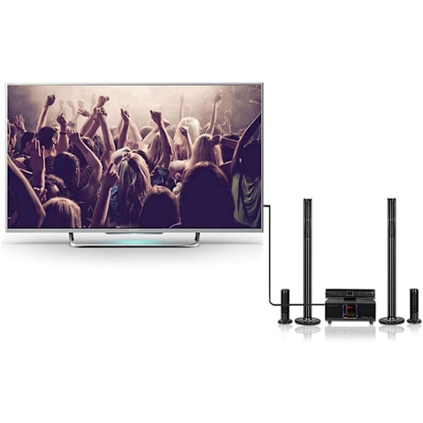 1 stk 3,5 mm stereo hunn til to RCA stereo hann Y-kabel lyd lydkonverteringslinje kostnadseffektiv og holdbar