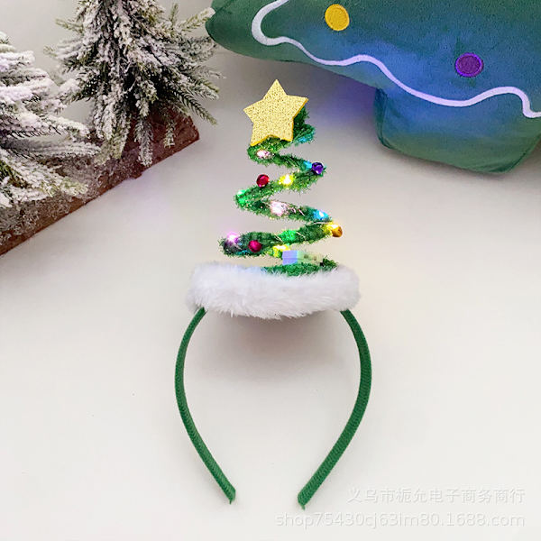 Julgran huvudband 2-pack Jul huvudband one size fits all