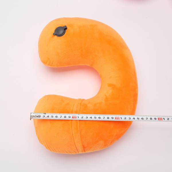 1 Pack Ultralätt Uppblåsbar Nackkudde Orange
