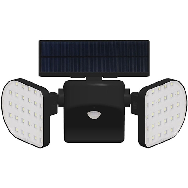 56 LED aurinkovalot ulkona vedenpitävä IP65, aurinkovalaisin liiketunnistimella, langaton aurinkoseinänvalo turvavala puutarhaan, autotalliin, pihalle, S
