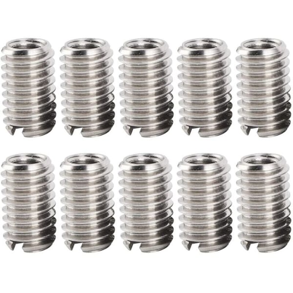 10 stk. M4 X 0,7 mm hungevind M6 X 1 mm hangevind rustfrit stål reduceringsmøtrikindsatser til computere lamper forme mekanisk udstyr