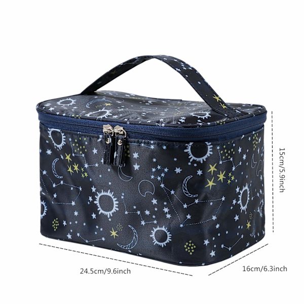 Sminkväska - Res i stil med Starry Sky Makeup Bag - Vattentät, hållbar och rymlig kosmetisk arrangör för kvinnor