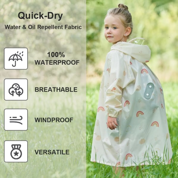 Vandtæt jakke Regnfrakke, studenter poncho, let regnfrakke, XL(XL)