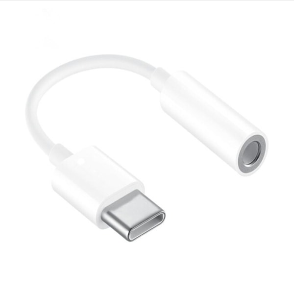 Headset-adapter - USB Type C til 3,5 mm jack - AUX-lydkontakt - til Huawei P20, P20 Pro, P30, P30 Pro, Xiaomi 6/8, Mix 2/3, OnePlus6T, etc.