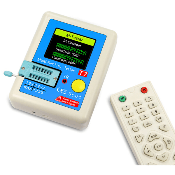 LCR-T7 Ny Transistor TFT Diod TRIOD TESTOR CAPACImeter LCR Multifunktions Multimeter