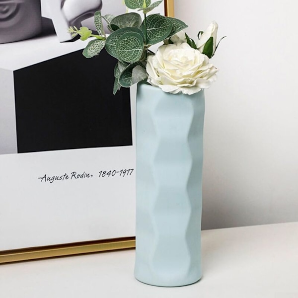 (Ljusgrön) plastvas med enkel, anti-fall och okrossbar design, lämplig för alla rum