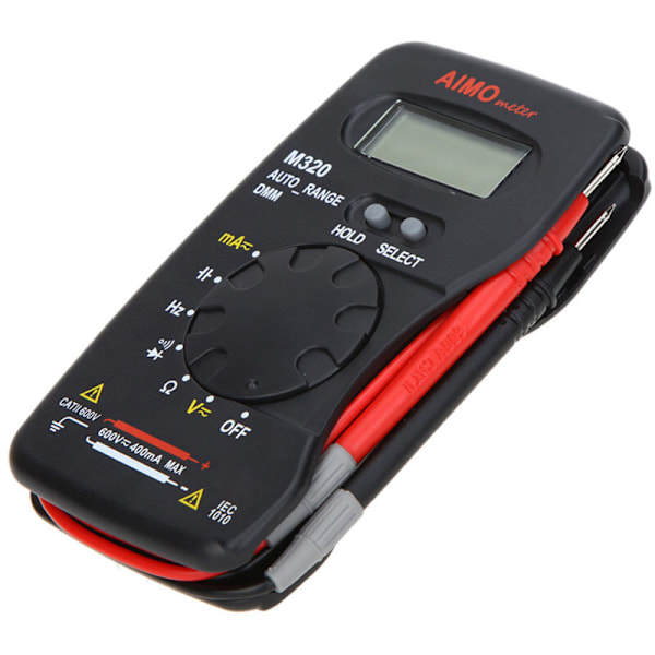 Digital Multimeter LCD Fickmodell Aimo M320 DMM Mätfrekvenskapacitet Underhåll Automatisk datalagring
