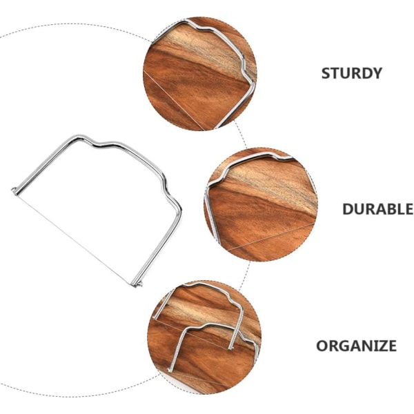 2 stk. rustfrit stål smør ost tråd cutter ost skærer nem og hurtig skæring af hårde eller halv-hårde oste
