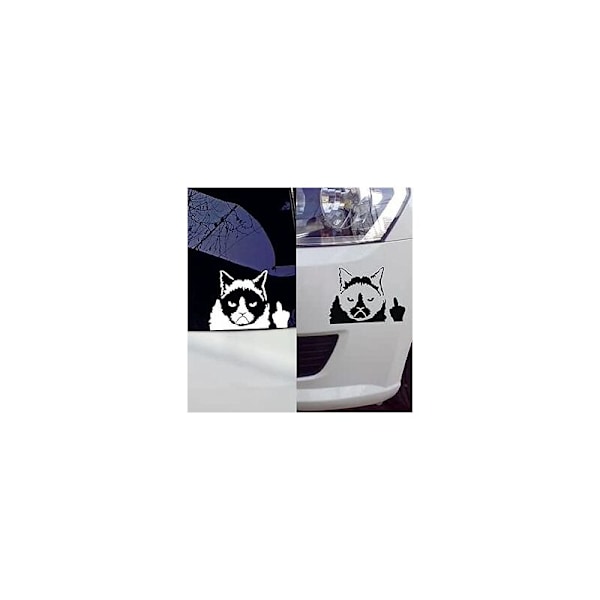 (160 × 110 × 1) Roliga bilklistermärken, 2 reflekterande rum katt klistermärke bilklistermärken humor för motorcykelklistermärken, för vattentäta ränder ränder