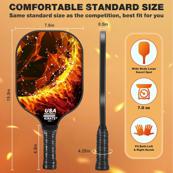 Fiberglas pickleball racket utomhus sport is handduk set