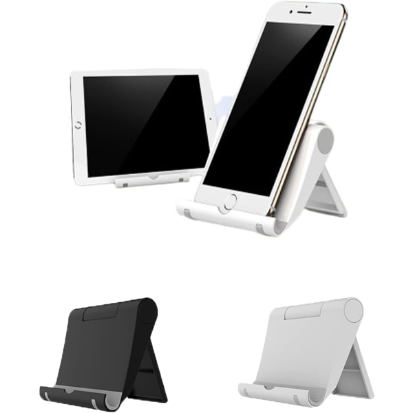 2-pak plast justerbar foldebordsstativ til 6-11" tablet
