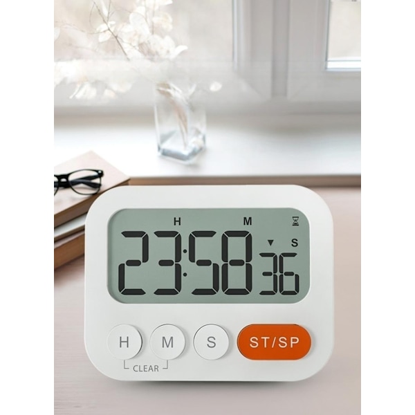 Køkken Timer, Køkken Timer, Digital Stoppur og Nedtællingstimer med Tilpasset Tilstand, Møde, Lydløs