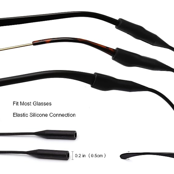 3-delt silikon elastisk svømmebriller med holder