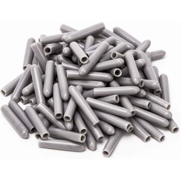 100 Skyddshättor för diskmaskin, innerdiameter 3mm PVC skyddskåpa, diskkorg, 3-25mm (grå)
